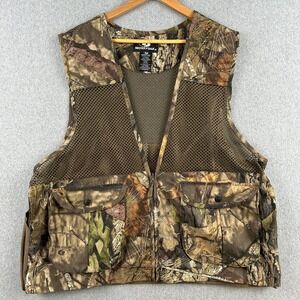 Mossy Oak Hunting Vest Men's XL/2XL Camo Mesh Game Bag Shell Duck Tact Utility
